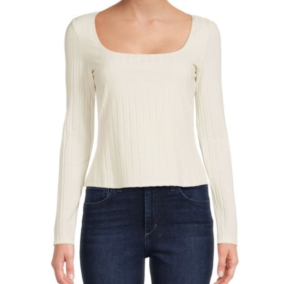 Bailey 44 | Moira Squareneck Ribbed Top | Sz M - Picture 1 of 4